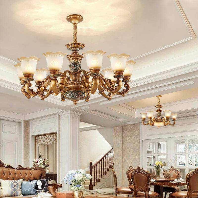 复欧9378式树脂吊灯客主灯别奢华大气高档古豪华餐墅厅卧室厅仿古