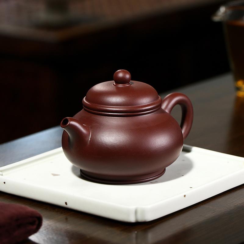 宜兴矿紫朱泥潘phwe1紫砂壶壶名家手工原作茶壶茶具制支持