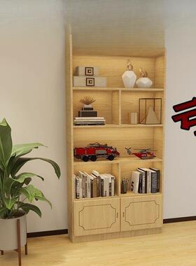 纯实木书架落书柜儿童简易带置物架家用小子学柜生地收94001纳柜