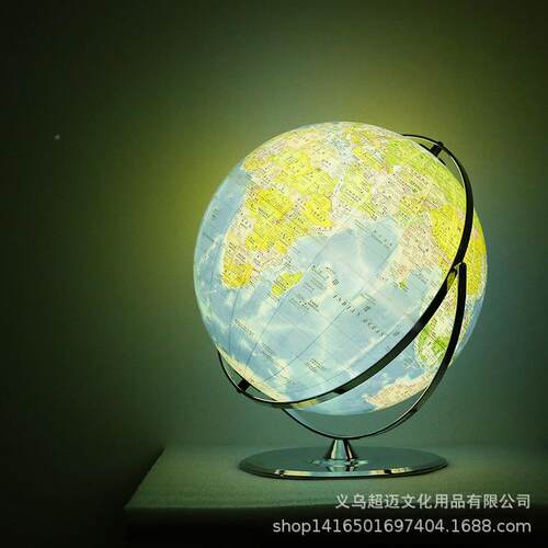 地球仪超大号4cm摆2件初中学用水晶家居摆设生m装饰50c大型地PHM
