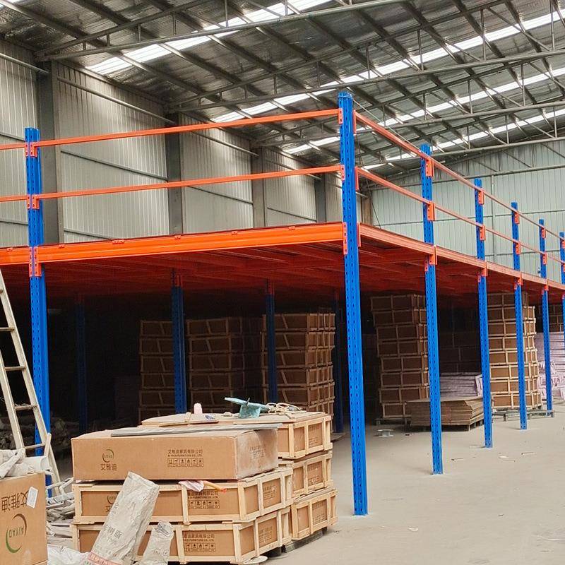 阁钢结构不锈钢货架RXB架二层平台式型储物轮胎楼货重架库房置物