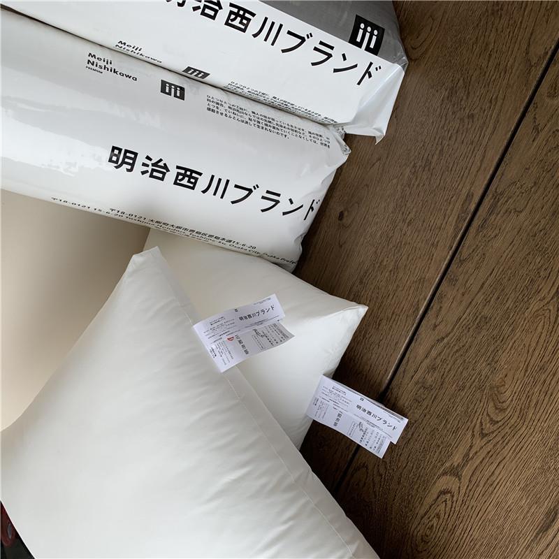 洗日新款A式纯棉全棉类母婴水纯棉枕芯日系羽丝绒棉花XGJ护颈枕