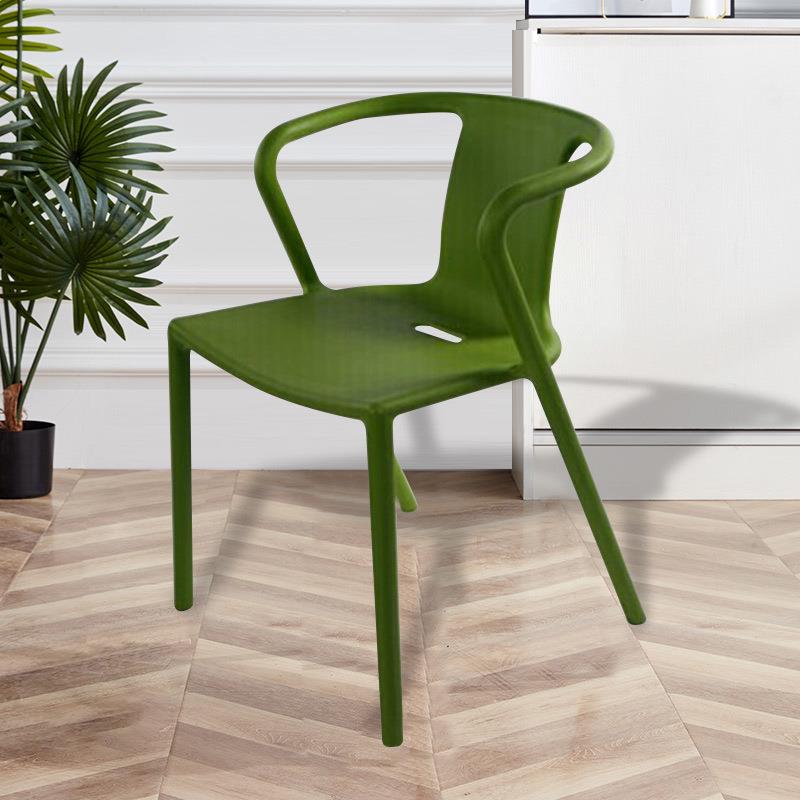 放椅塑子料椅子明式扶手椅代简约餐椅休闲靠背办FEQ公椅子可叠椅