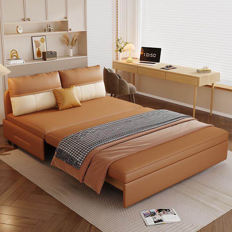 新款电动沙发床多功能HGV可小一户型折叠书房阳台手动两用沙体发