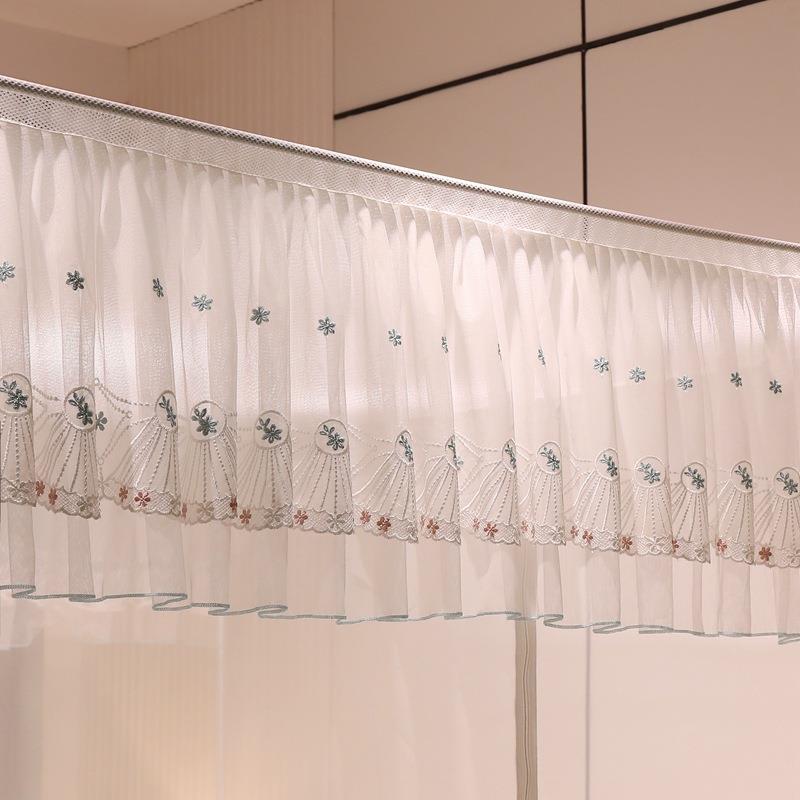 025新款回底三蚊帐开门拉链全底坐床21.OUJ蚊8m床家用卧室婴儿防