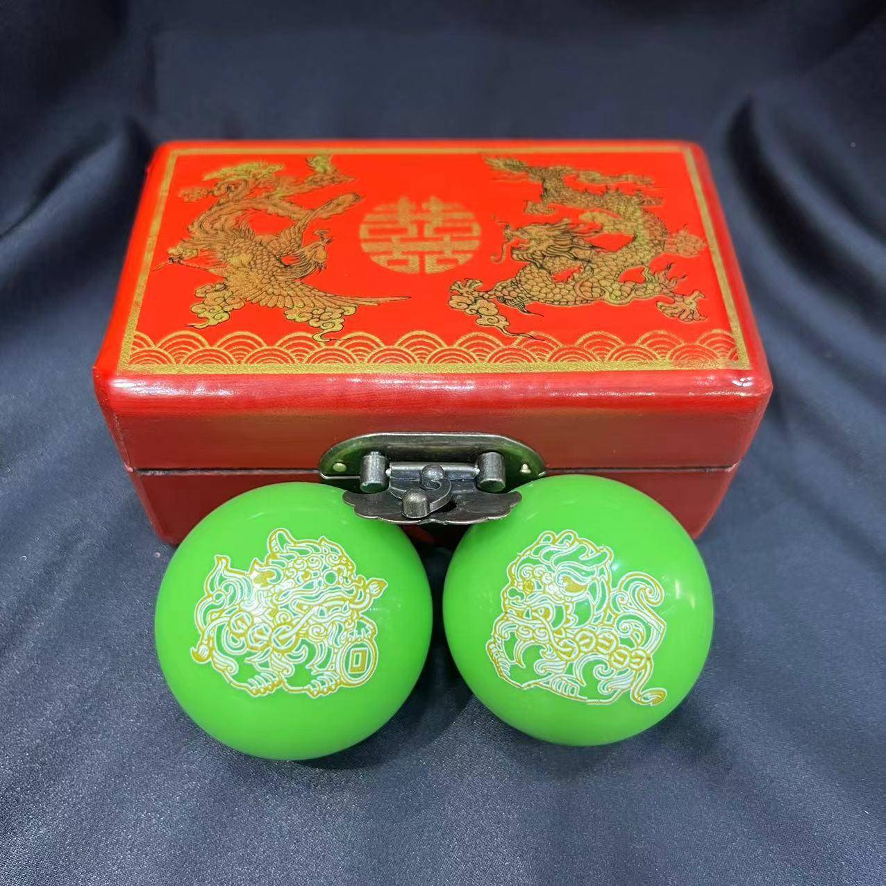 夜光球漆器盒套夜装古简约房间手摆件复PIO国风手球光球