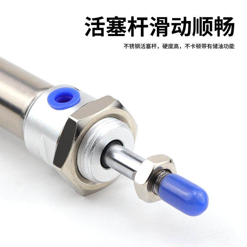 两头双出带0气缓冲不锈钢迷你气缸MAD4x25/6067250/7510/0/125/C1