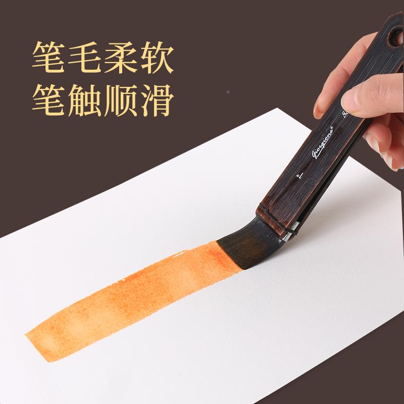 乔尔画乔内粉尼龙毛水彩笔圆套装美术生专用毛笔套刷彩绘头TTE笔