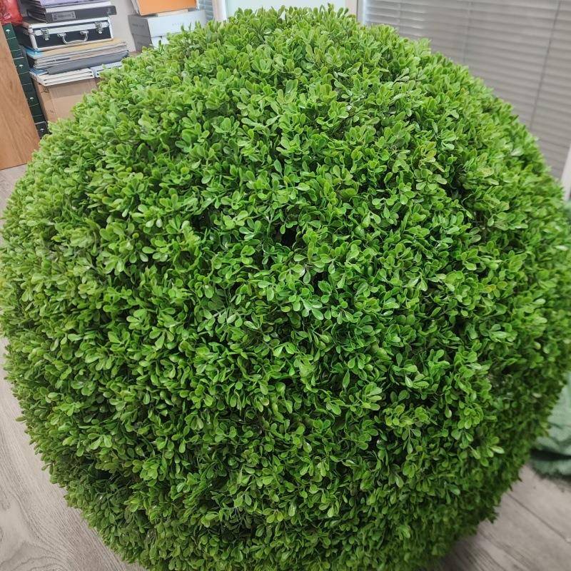 户外植井盖遮挡装饰品绿空心仿真大BKL梅草草球塑料草球杨米兰草