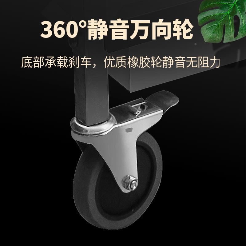 天台悦先不锈餐车加NDB厚三层厅小推车餐车收钢碗车餐送餐车上菜