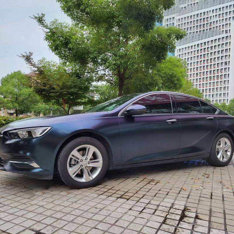 热销整车车车漆改装IXS车身贴午车夜蓝低红粘加厚汽全改色膜车贴