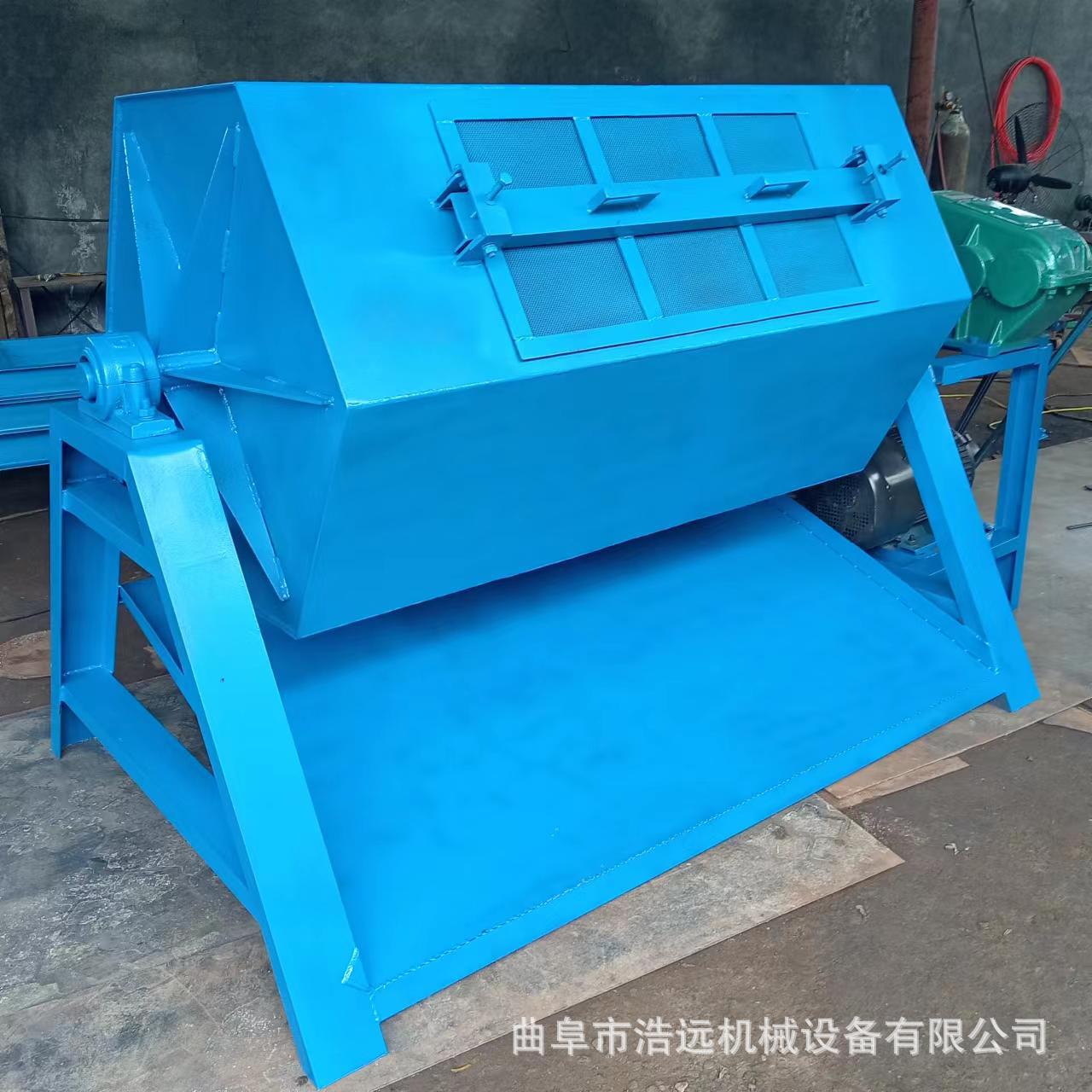 上海木制品工艺去毛刺倒角滚筒研磨机批量处理生锈件抛光翻新机