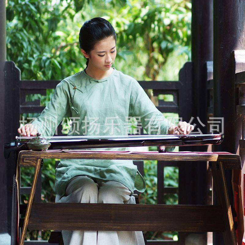颂扬古初专学者膝琴琴小琴手工业级QGU生漆老杉木仲尼古式伏羲膝