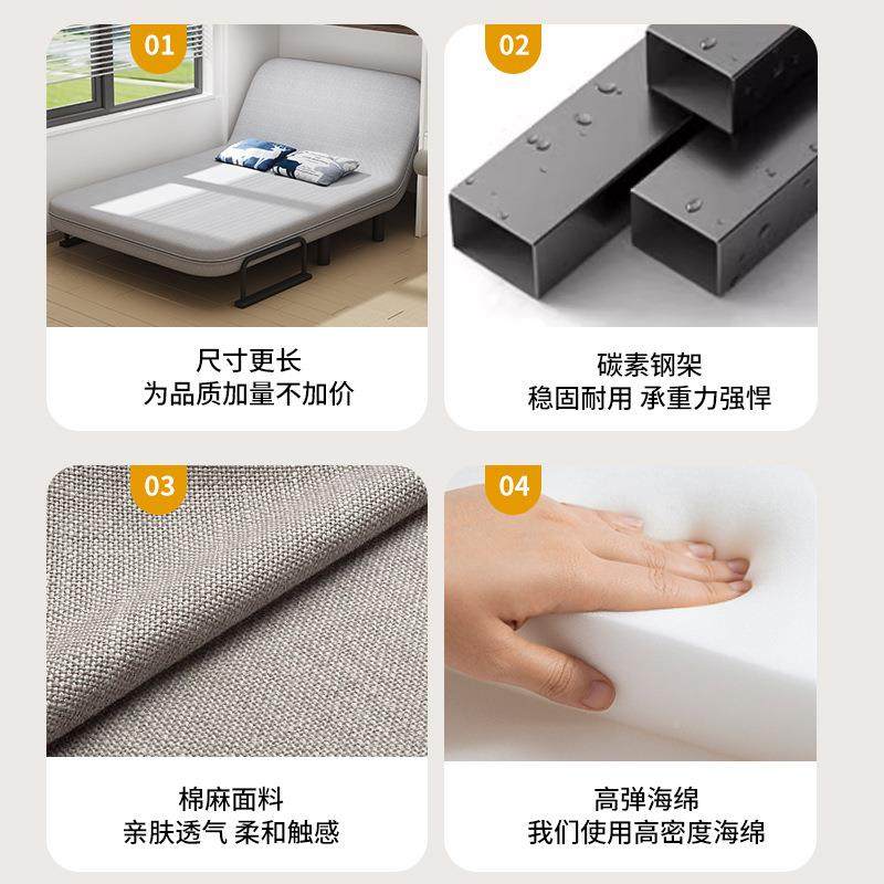 发坐躺两用沙发椅可折叠沙用床阳台客厅办公人椅SF-37-沙家懒可伸