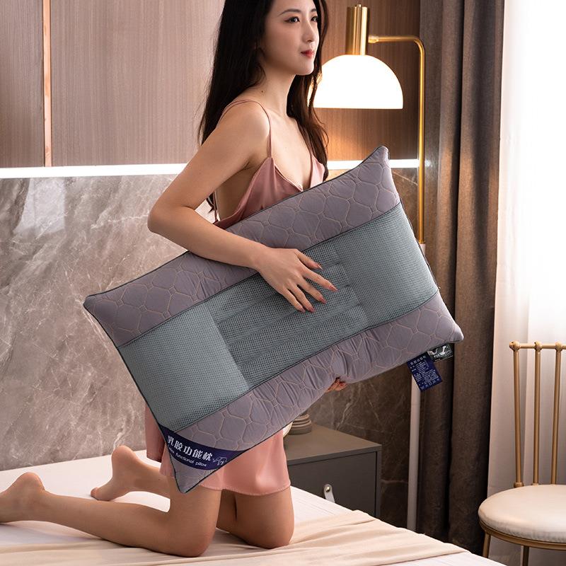 厂家全棉乳胶明子枕高档枕芯枕头4874cm亲肤透EAM气量*大从决优