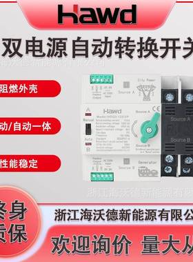 家用双电源自动转换开关切换不断电2p4p125A市电款双电源转换开关