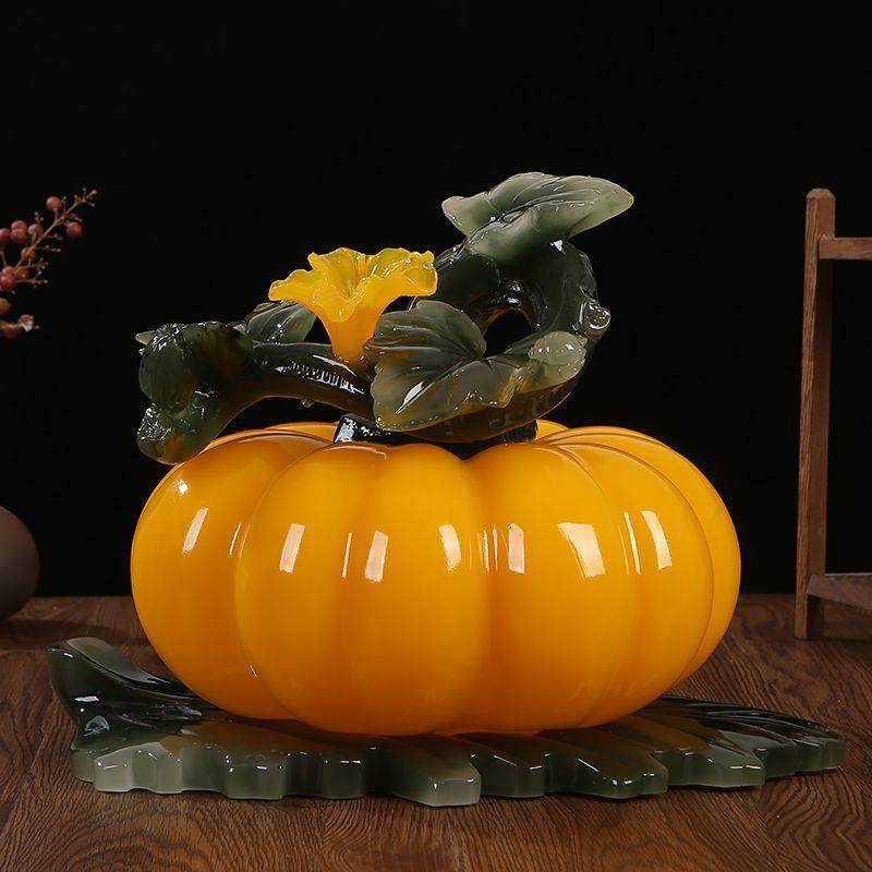 财富丰收南瓜摆件中式客厅玄关电视柜酒柜新居装饰,电子元器件市场,其它元器件,淘宝优惠券,粉丝福利购,淘宝优惠卷