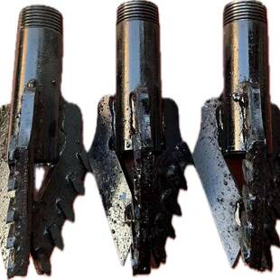 打井机钻头 两叶三叶五叶合金 钻井小型家用钻头泥沙层钻头三翼