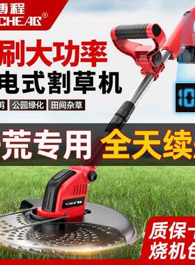 无刷电动割草机小型家FOA用充电农用除草大功率锂电机打坪草草机