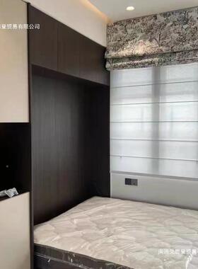 新卧款双层日夜罗马帘折叠帘客厅阳遮光升降帘电动ABF遮半透光全