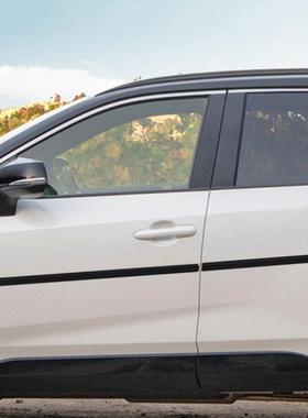 适用于丰田20-24款RAV4放车身饰条荣ABS门边条外防刮侧亮条裙饰改