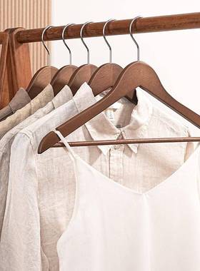 北欧撑F9798JTM轻复实木衣架家用挂古衣防店滑木头衣子服装酒店木