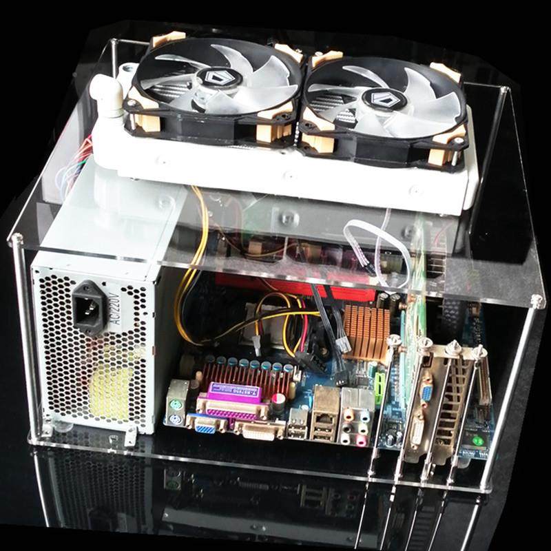 台式裸主叠加EKD可电脑亚克力支架架透明机装机箱DIY主板开放式机