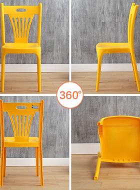 户外大排档塑料椅30870子凳宵料桌椅夜市啤子酒夜塑烧烤靠背椅加