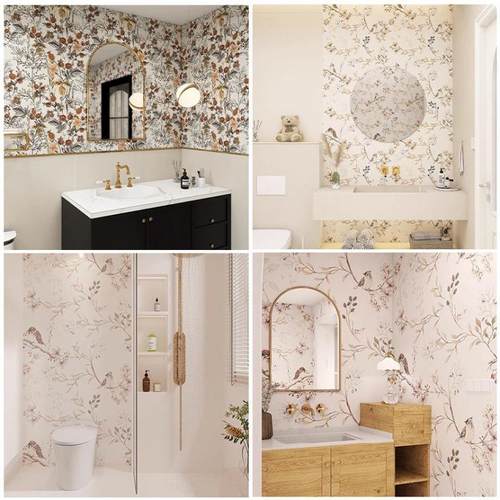 法式小燕子全花砖600x12景00卫生间浴室墙砖花片仿背古咨询瓷瓷砖