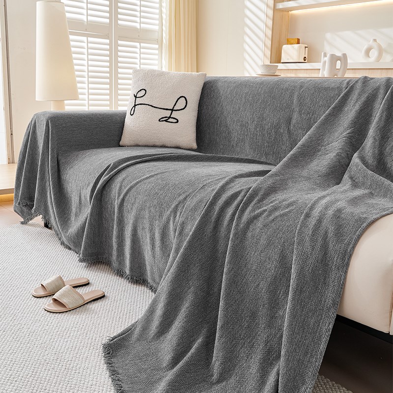 沙发盖布四季通用2024s全包雪尼尔沙发巾一整张全盖沙发套罩防猫