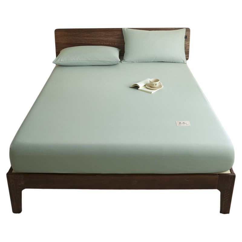 纯色加厚老粗布床笠j1.35x2米x2.2全棉防滑床套a类100棉夏季床垫