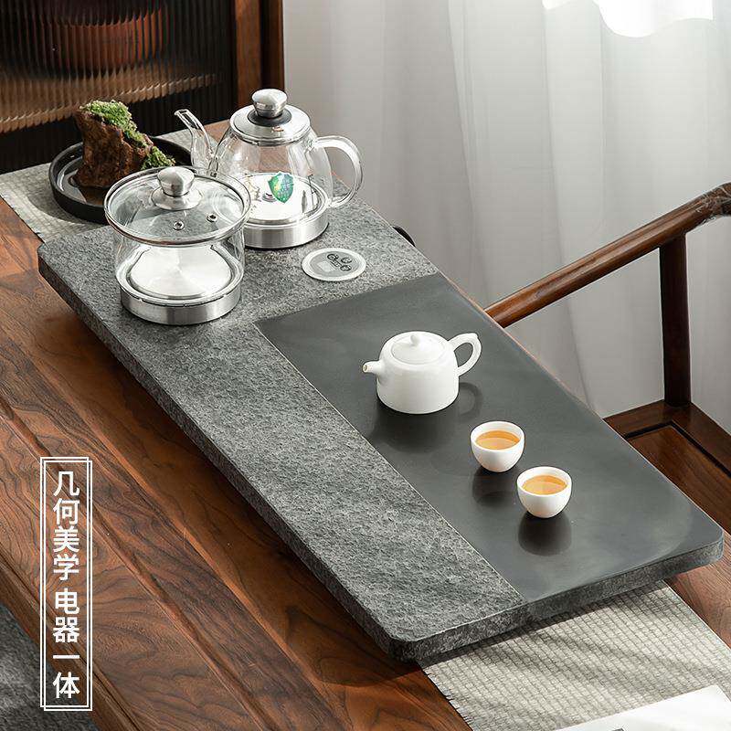 金乌石茶盘茶具套装全自动上带水茶台无品牌/烧壶一体式水电磁炉