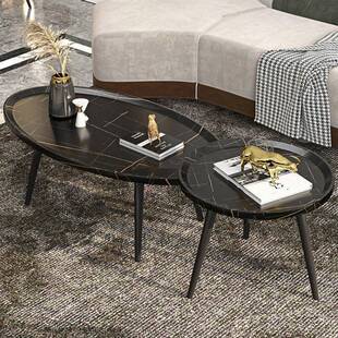 茶几DTQ简现代木北约欧简易家用客厅小户型沙发边几小子腿圆形桌