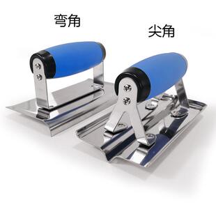 建213筑工具套装 滑不锈钢批刮抹弯泥刀角尖角抹板防工具包点胶手