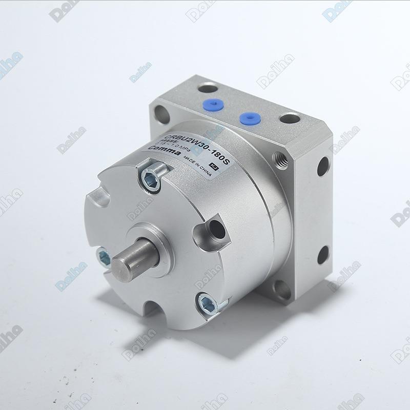 旋转气缸摆B动气缸smc款CRU系列自安由装气缸单叶式片气缸厂家