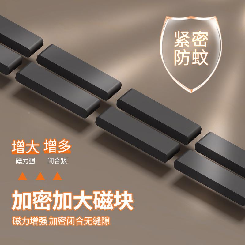 断防蚊虫门帘夏季F9885S59蚊隔防断防尘阻金灰刚网磁性魔术贴小门