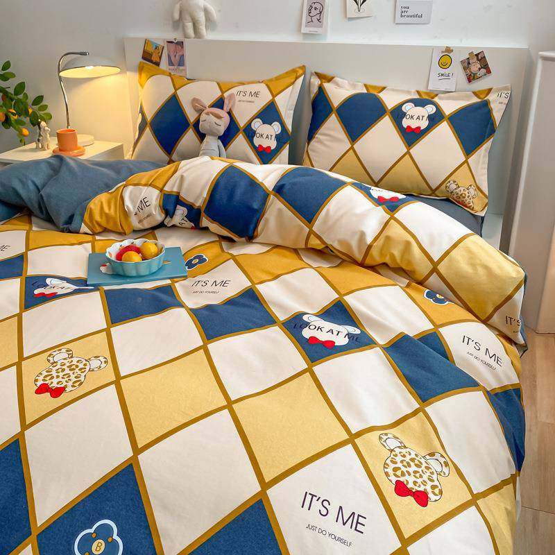 10人全棉加厚磨毛被套单件冬季AY-纯棉单人学生150x200x2300双纯