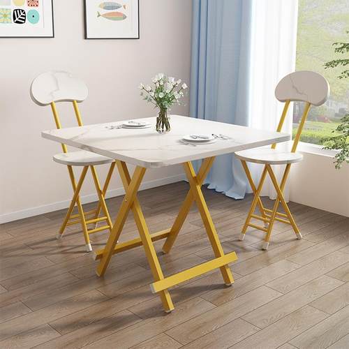 家用吃饭桌子zy866108简易租出屋餐桌便携式饭桌户外摆可摊小桌折