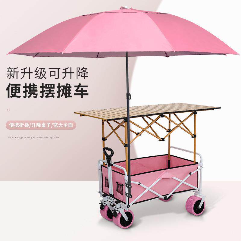 摊小推车购物露营野肠餐车折叠DJJ厂家桌携可升降夜市摆粉烤肠带