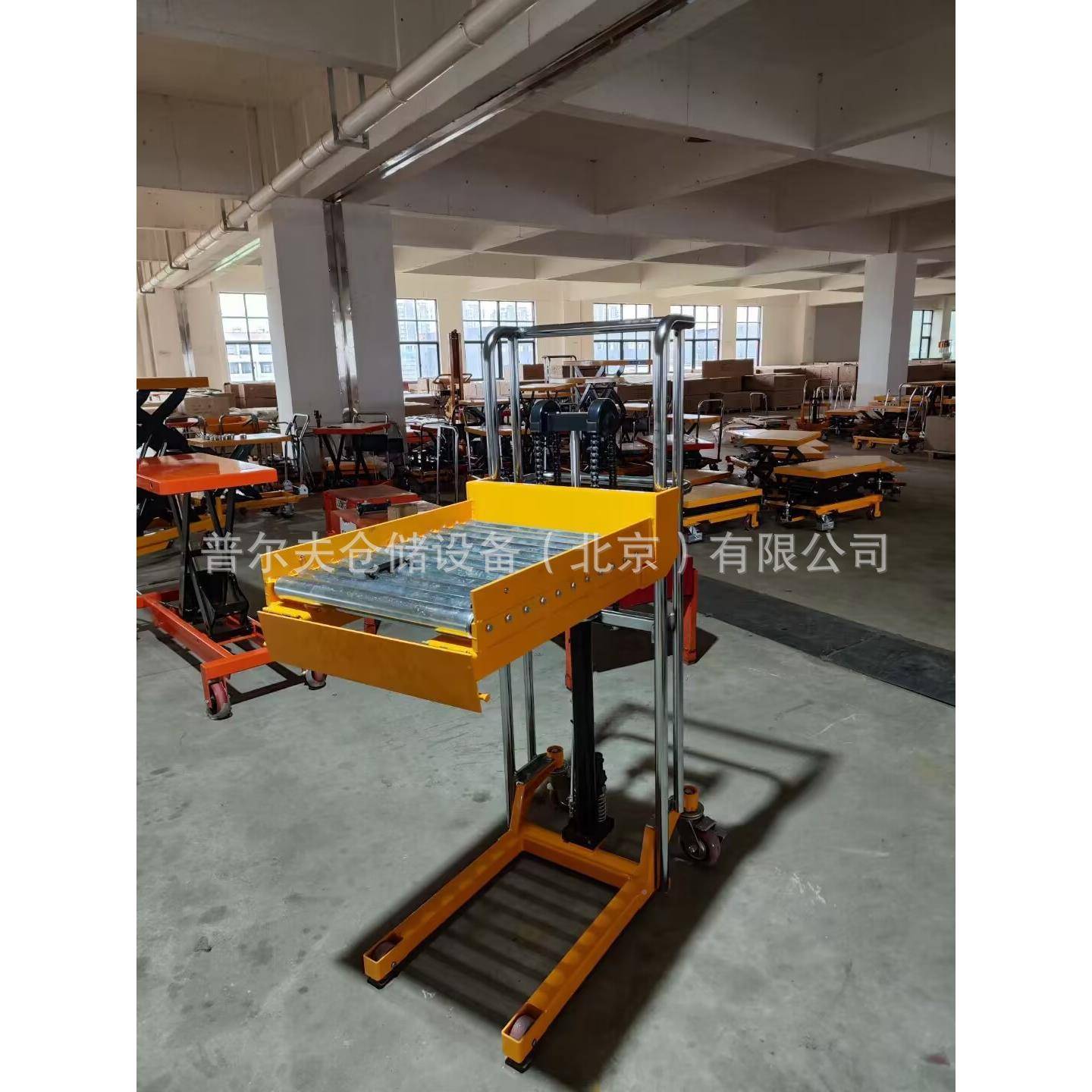 非滚轻SMS型工位车筒车不锈钢手动半电动堆高迷标你型升降叉车行