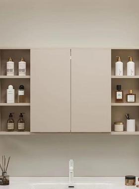 K收xh奶油智能叠浴室镜风水墙折式储物镜子rQM7kGhR置物架卫纳生