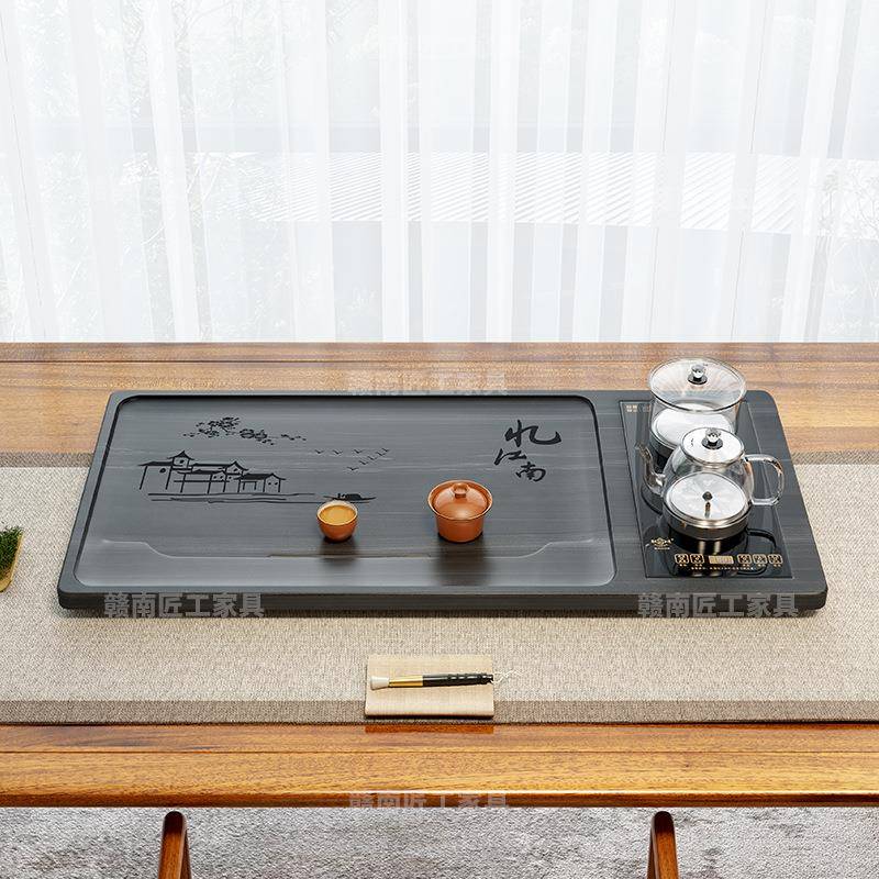 全自动一体茶2025新款家用JSD泡茶小茶盘上台烧水壶石水茶具茶海