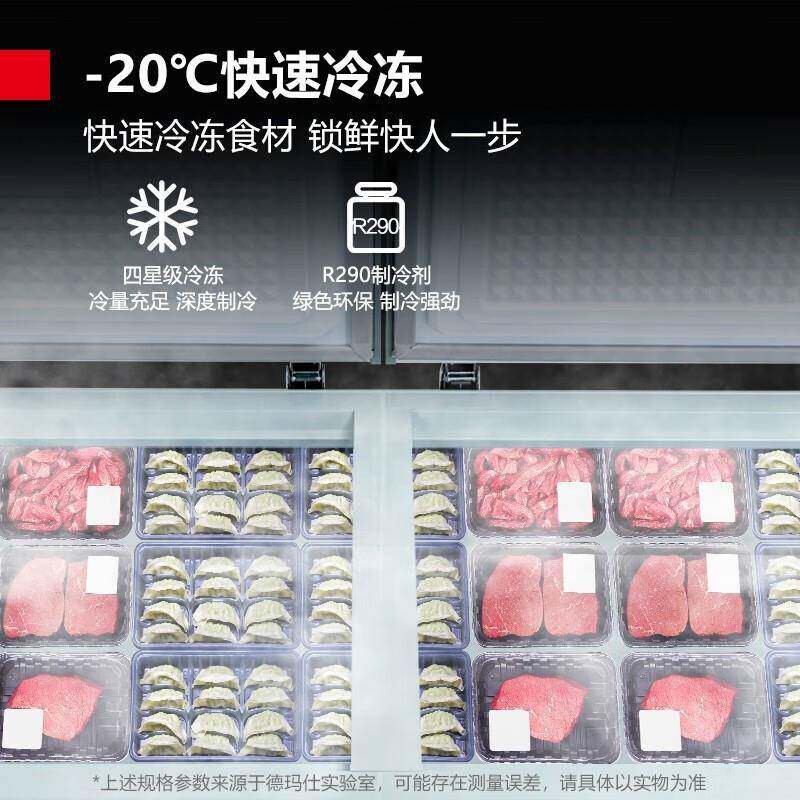冷DIE柜MASH商用冰冷冻保鲜柜台式冰箱铜管制QXV冷卧式存储柜