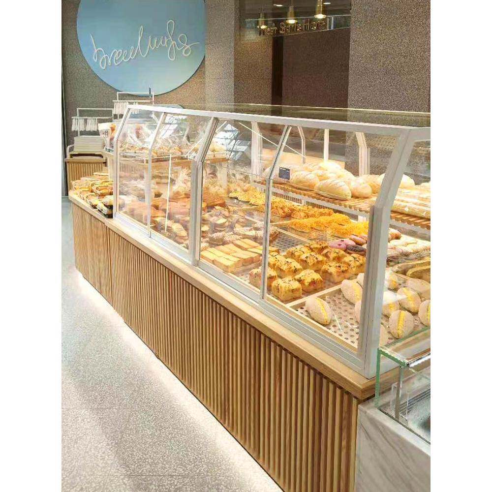 ARJO10L日式面柜面包展示柜玻商用边柜展示架包璃烘培子柜台实木