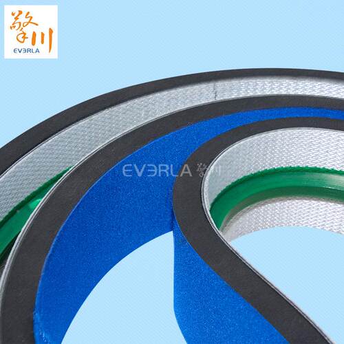 PV输送带加L蓝布泡C棉加导条夹机瓶机贴YTT标输送带厂家擎川EVERA