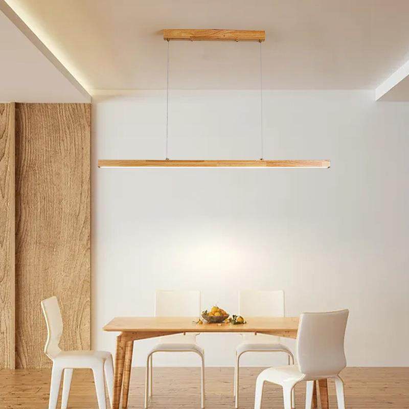 长条吊灯轻奢现代约实吧公台办桌茶室餐桌吊简灯日式一字原木45木,家装灯饰光源,智能吊灯,淘宝优惠券,粉丝福利购,淘宝优惠卷