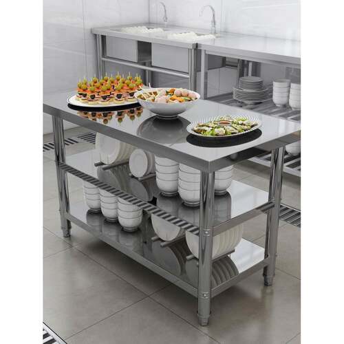 xy不锈钢灶饭台架工作台厨房操作台案家t用台面切菜板烧配菜F76M6