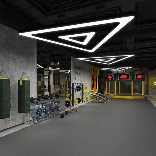 %现做201led办公室w创意造灯健身房科技感竞超市商场型台球电房氛