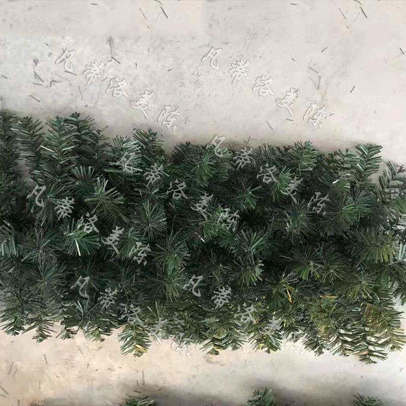 型圣诞挂枝商场头节日大装饰防水阻门燃仿树真藤条松针f1019-4厂
