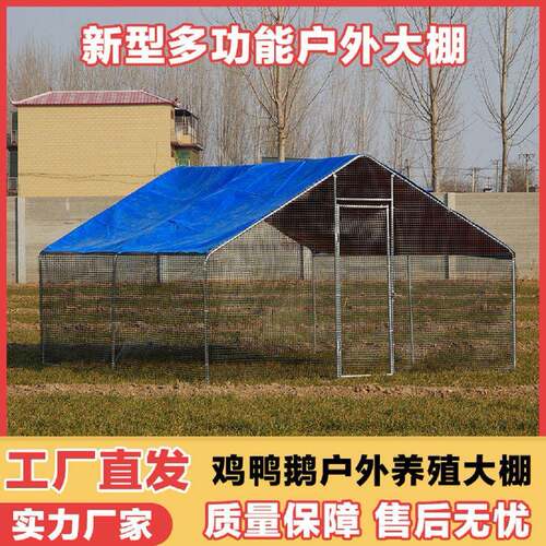 鸡ELD户外鸡棚鸡笼舍养鸡鸡特大家号禽养防雨孔雀鸽笼大型搭建殖